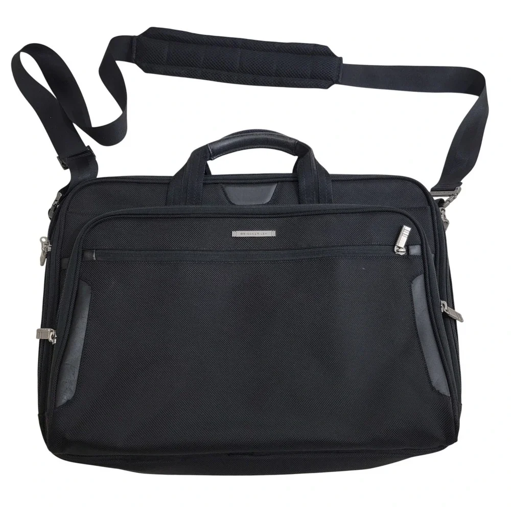 Briggs‎ & Riley Single Gusset Slim Business Briefcase Ballistic Nylon KB306-4